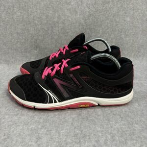 New Balance Minimus Womens Shoes Size 7.5 Black & Pink Low Top Running Sneakers